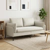 Dvitaškė sofa 2 vietos Kreminė 188 x 81 x 89 cm Aksomas