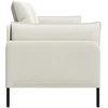 Dvitaškė sofa 2 vietos Kreminė 188 x 81 x 89 cm Aksomas