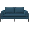 Dvitaškė sofa 2 vietos Mėlyna 188 x 81 x 89 cm Aksomas