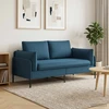 Dvitaškė sofa 2 vietos Mėlyna 188 x 81 x 89 cm Aksomas
