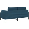 Dvitaškė sofa 2 vietos Mėlyna 188 x 81 x 89 cm Aksomas