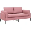 Dvitaškė sofa 2 vietos Rožinė 188 x 81 x 89 cm Aksomas