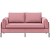 Dvitaškė sofa 2 vietos Rožinė 188 x 81 x 89 cm Aksomas