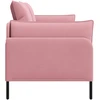 Dvitaškė sofa 2 vietos Rožinė 188 x 81 x 89 cm Aksomas