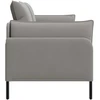 Dvitaškė sofa 2 vietos Šviesiai pilka 188 x 81 x 89 cm Aksomas