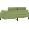 Dvitaškė sofa 2 vietos Šviesiai žalia 188 x 81 x 89 cm Aksomas
