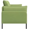 Dvitaškė sofa 2 vietos Šviesiai žalia 188 x 81 x 89 cm Aksomas