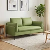 Dvitaškė sofa 2 vietos Šviesiai žalia 188 x 81 x 89 cm Aksomas
