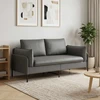 Dvitaškė sofa 2 vietos Tamsiai pilka 188 x 81 x 89 cm Aksomas