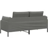 Dvitaškė sofa 2 vietos Tamsiai pilka 188 x 81 x 89 cm Aksomas