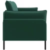 Dvitaškė sofa 2 vietos Tamsiai žalia 188 x 81 x 89 cm Aksomas