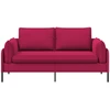 Dvitaškė sofa 2 vietos Vyno raudona 188 x 81 x 89 cm Aksomas