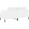 Dvitaškė sofa Balta 188 x 81 x 89 cm Audinys