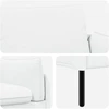 Dvitaškė sofa Balta 188 x 81 x 89 cm Audinys