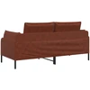 Dvitaškė sofa Blizgus Rudas 188 x 81 x 89 cm Dirbtinė oda