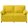 Dvitaškė sofa Geltona 158 x 83 x 95 cm Aksomas
