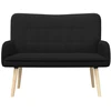 Dvitaškė sofa Juoda 115 x 61 x 87 cm Bouclé