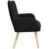 Dvitaškė sofa Juoda 115 x 61 x 87 cm Bouclé