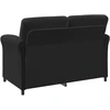 Dvitaškė sofa Juoda 138 x 83 x 95 cm Aksomas