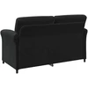 Dvitaškė sofa Juoda 158 x 83 x 95 cm Aksomas