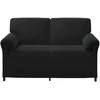 Dvitaškė sofa Juoda 158 x 83 x 95 cm Aksomas