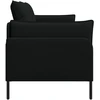 Dvitaškė sofa Juoda 188 x 81 x 89 cm Audinys