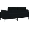 Dvitaškė sofa Juoda 188 x 81 x 89 cm Audinys