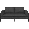 Dvitaškė sofa Juoda 188 x 81 x 89 cm Dirbtinė oda