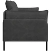 Dvitaškė sofa Juoda 188 x 81 x 89 cm Dirbtinė oda