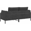 Dvitaškė sofa Juoda 188 x 81 x 89 cm Dirbtinė oda