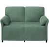 Dvitaškė sofa Jūrinė žalia 138 x 83 x 95 cm Aksomas