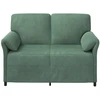 Dvitaškė sofa Jūrinė žalia 138 x 83 x 95 cm Aksomas