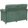 Dvitaškė sofa Jūrinė žalia 138 x 83 x 95 cm Aksomas
