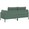 Dvitaškė sofa Jūrinė žalia 188 x 81 x 89 cm Aksomas