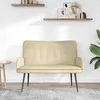 Dvitaškė sofa Kreminė 115 x 61 x 87 cm Audinys
