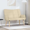 Dvitaškė sofa Kreminė 115 x 61 x 87 cm Audinys