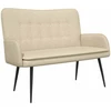 Dvitaškė sofa Kreminė 115 x 61 x 87 cm Audinys
