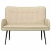 Dvitaškė sofa Kreminė 115 x 61 x 87 cm Audinys