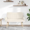 Dvitaškė sofa Kreminė 115 x 61 x 87 cm Bouclé
