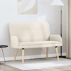 Dvitaškė sofa Kreminė 115 x 61 x 87 cm Bouclé