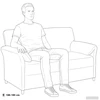 Dvitaškė sofa Kreminė 138 x 83 x 95 cm Aksomas