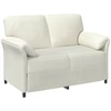 Dvitaškė sofa Kreminė 138 x 83 x 95 cm Aksomas