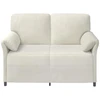 Dvitaškė sofa Kreminė 138 x 83 x 95 cm Aksomas