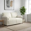 Dvitaškė sofa Kreminė 158 x 83 x 95 cm Aksomas