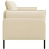 Dvitaškė sofa Kreminė 188 x 81 x 89 cm Audinys
