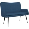 Dvitaškė sofa Mėlyna 115 x 61 x 87 cm Audinys