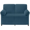 Dvitaškė sofa Mėlyna 138 x 83 x 95 cm Aksomas