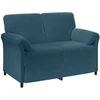 Dvitaškė sofa Mėlyna 138 x 83 x 95 cm Aksomas