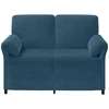 Dvitaškė sofa Mėlyna 138 x 83 x 95 cm Aksomas