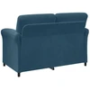 Dvitaškė sofa Mėlyna 138 x 83 x 95 cm Aksomas